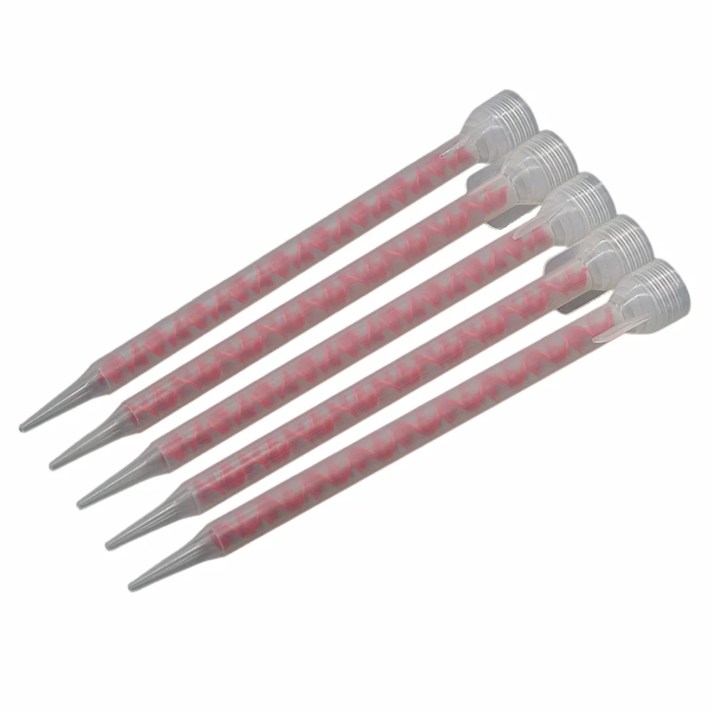 

5pc Static Mixing Nozzle Plastic Mixed Tube Glue Mixer Nozzle for Epoxy Resin Adhesives Beautiful Grouting Construction Tools