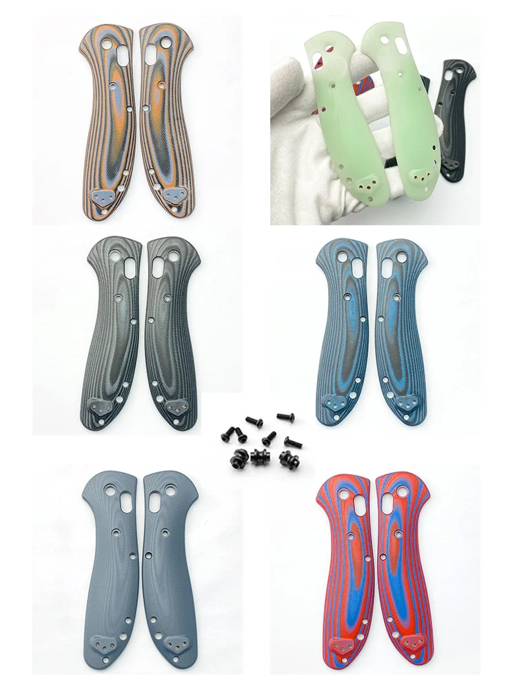 

Складной нож G10 по индивидуальному заказу, 7 цветов, ручные весы с винтами вала для оригинального Benchmade griвзlian 551, рукоятка ножей, сделай сам