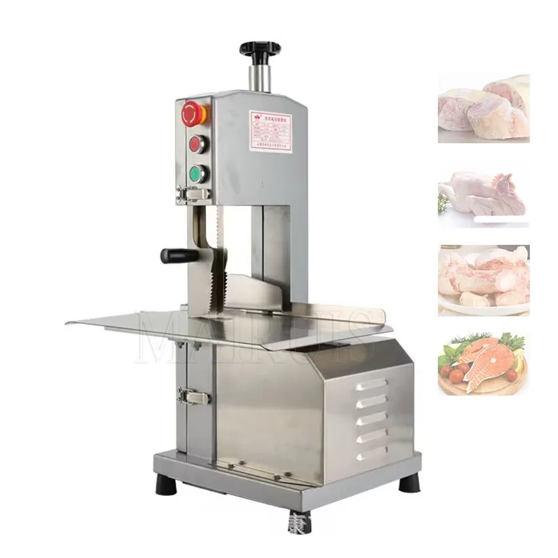 

Electric Bone Cutting Sawing Machine Automatic Commercial Tabletop Stainless Steel Bandsaw Bone Cutter For Home Kitchen