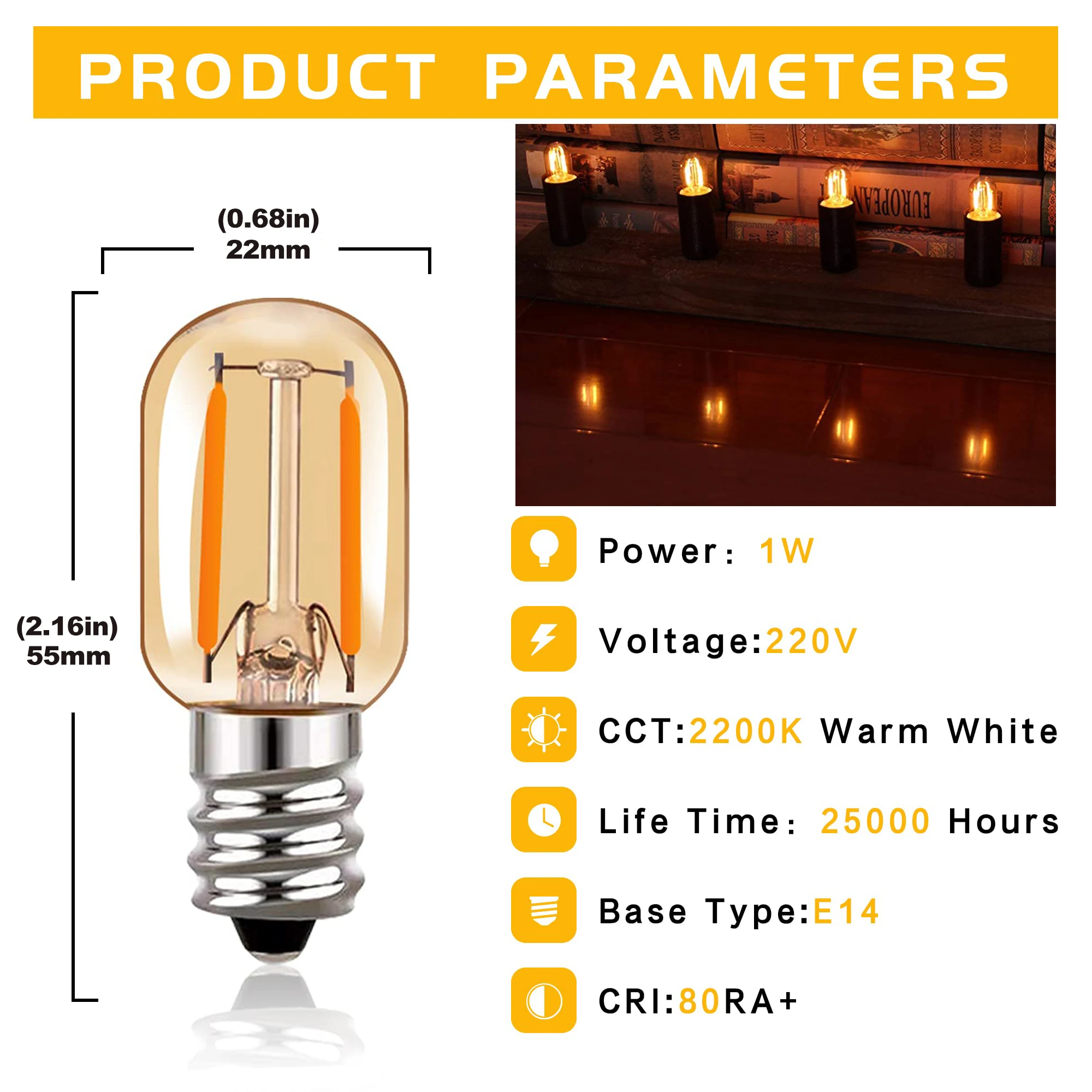 Ampoule E14 LED Dimmable - 5W 2200K 