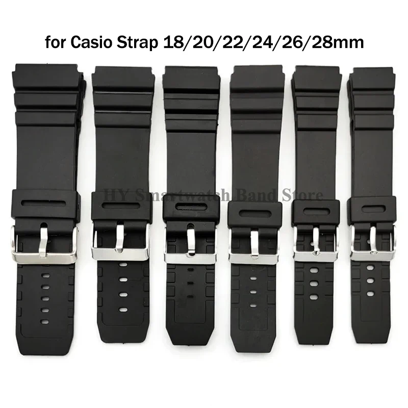 Versatile Silicone Sport Watch Strap - Soft Rubber Wrist Band