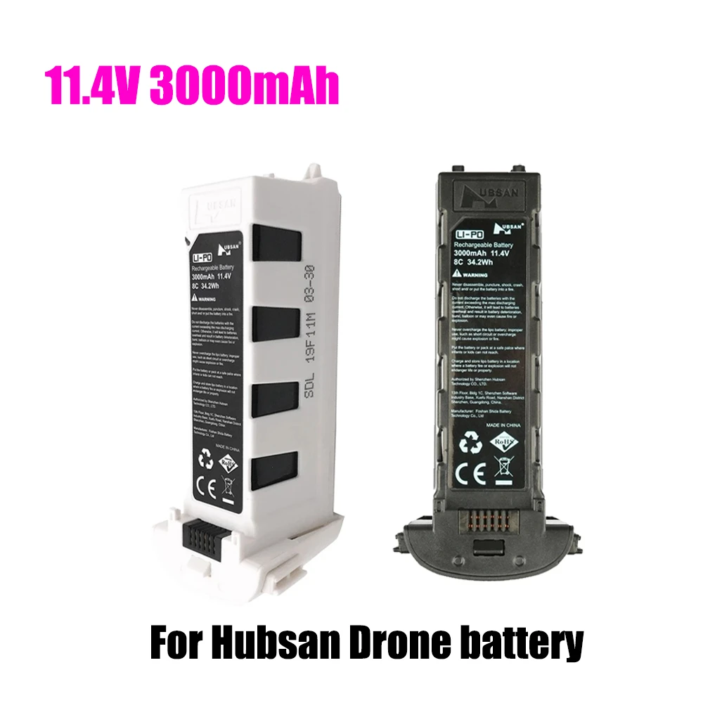 Batterie 11.4V 3000mAh Pour Drone Hubsan Zino Et Zino Pro, Neuve