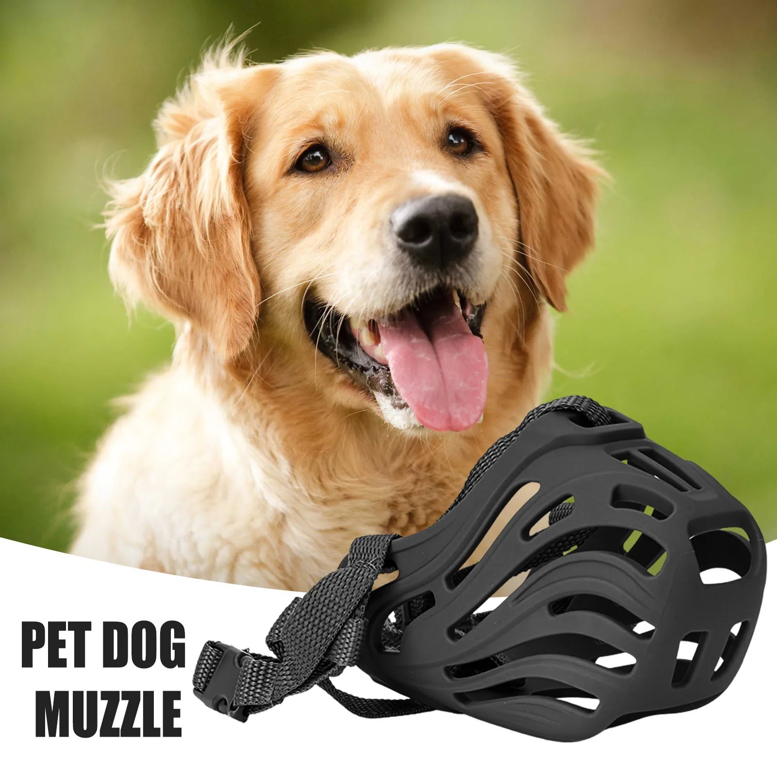 Silicone Dog Muzzle Soft Silicone Dog Mouth Cover Cute Breathable Mouth Guard Prevent Biting Chewing And Licking dog muzzle