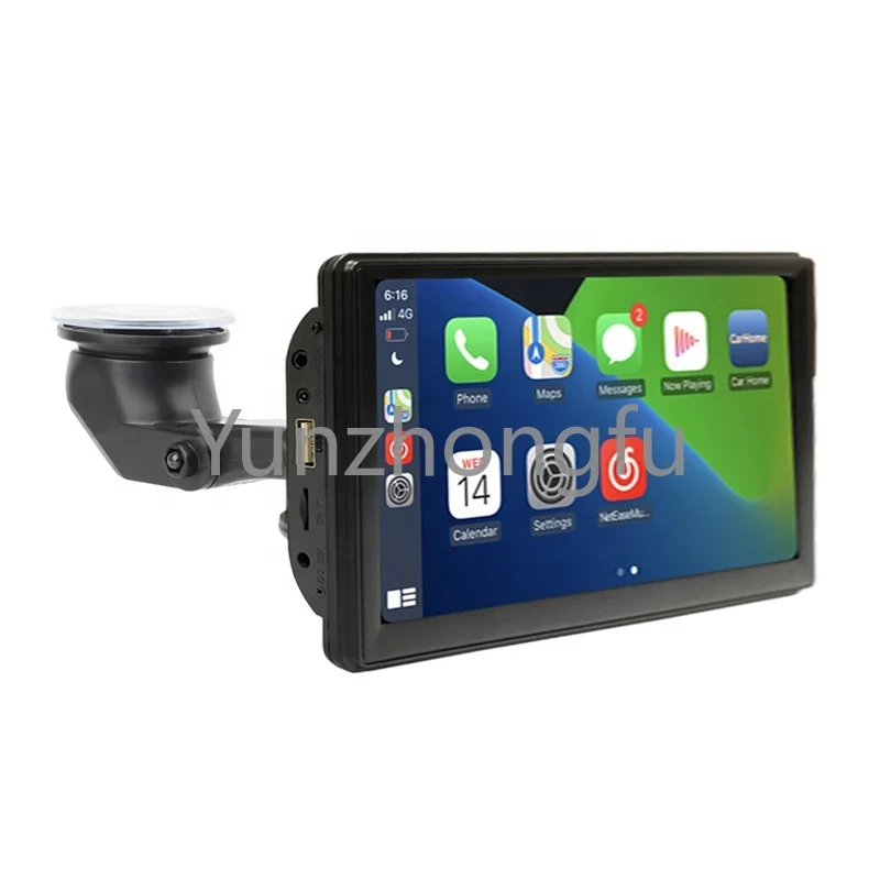 

7" universal display with bt4.0 multimedia navigation system fit all the car wireless carplay touch screen wired androidauto