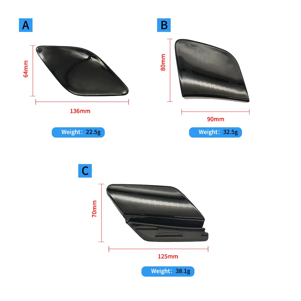 For Mercedes GLC Claass Black Car Front Bumper Tow Hook Cover Cap Towing Eye Accessories For Benz W253-GLC260 GLC300