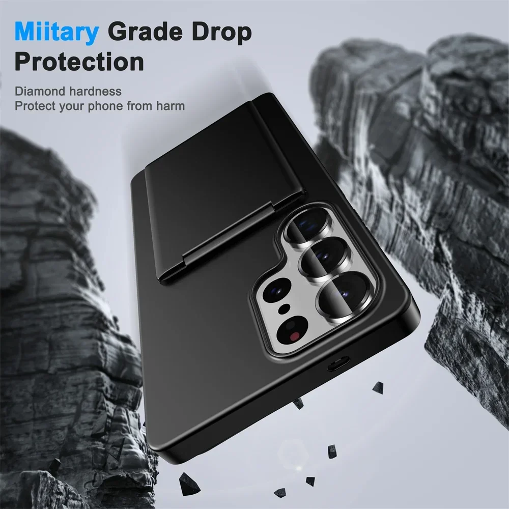 Shockproof Wallet Phone Case with Card Holder and Kickstand