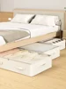 1PC cotton and linen see-through bed bottom storage bag Household goods storage bag clothing storage bag 1
