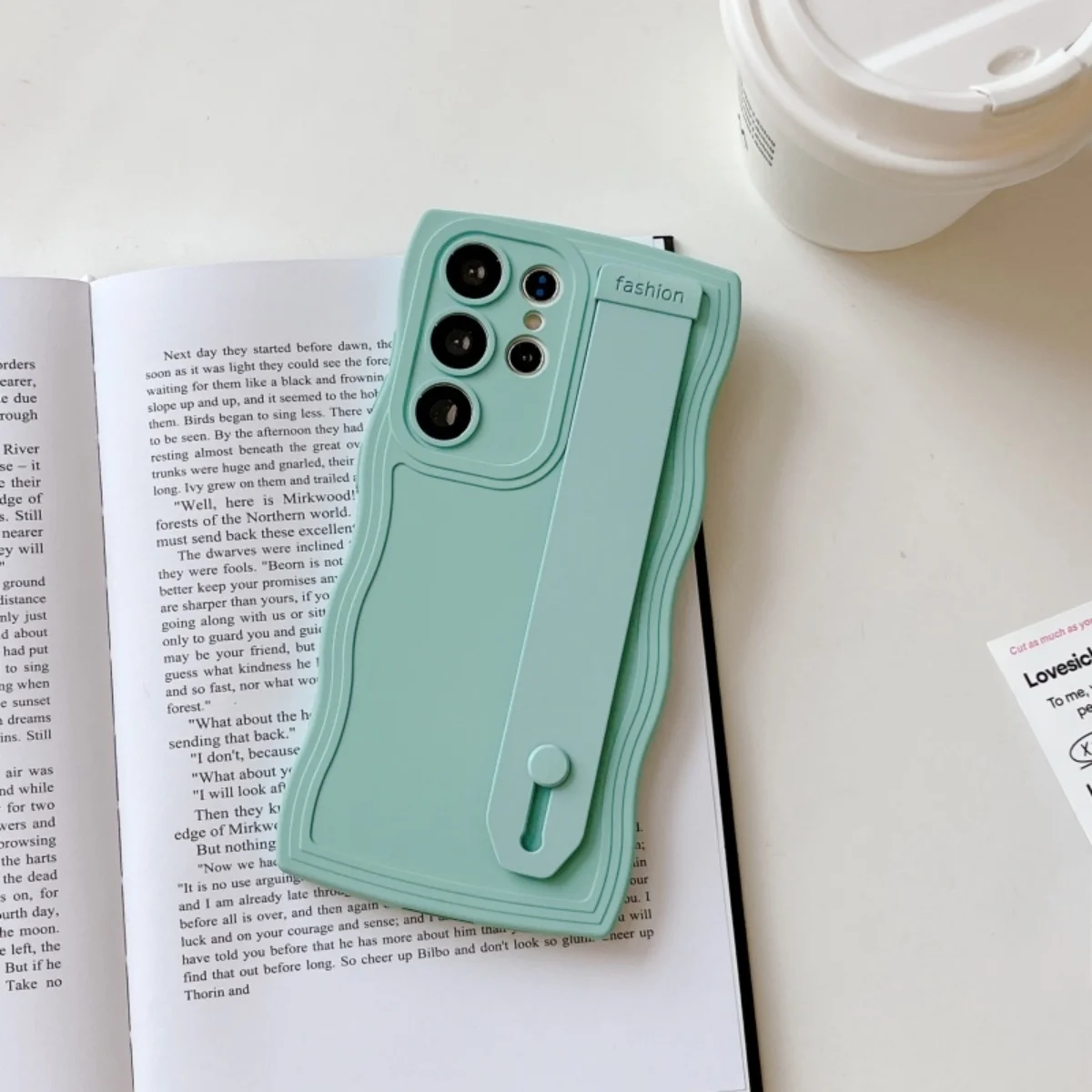 Wave Wrist Strap Silicone Stand Phone Case