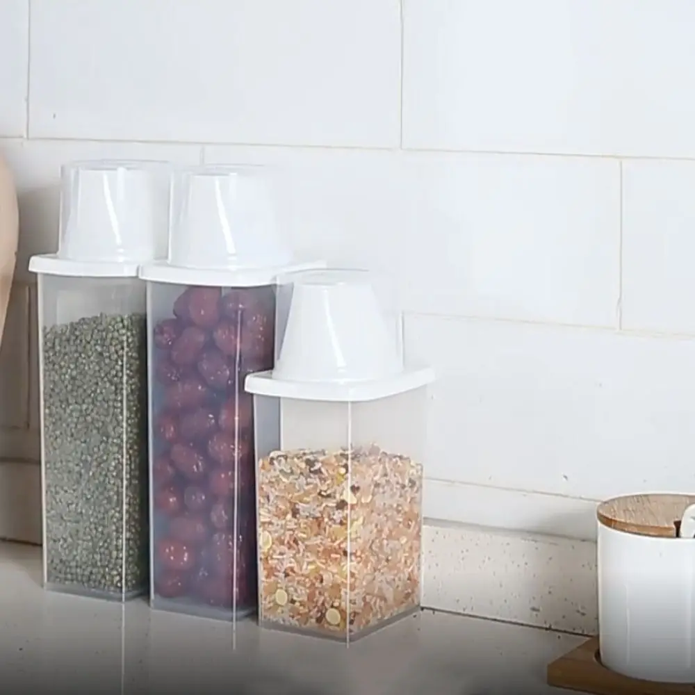 Clear High Quality Kitchen Accessories Moisture-proof Sealed Food Container Storage Jar Multigrain Storage Box Storage Tank 4