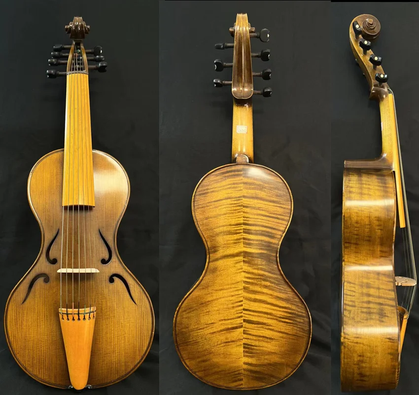 Stile Barocco Canzone Maestro 7 String (15 ") Viola Da Gamba, Ricco Di Tono #4339