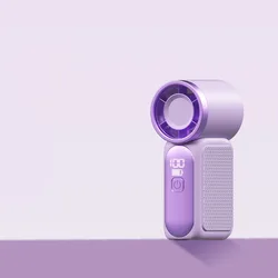 Compact and Efficient Personal Cooling Fan for Hot Summer Comfort (Purple)