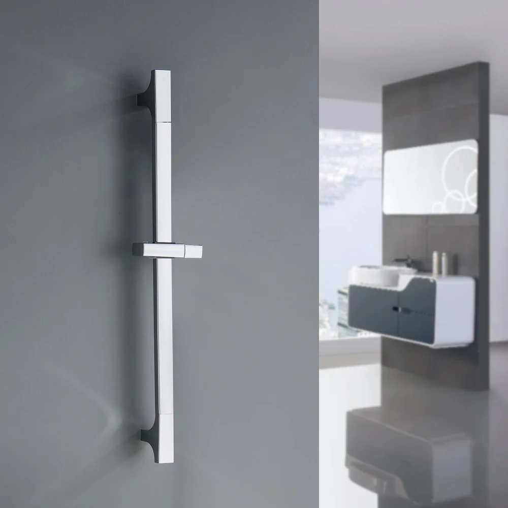 Height Adjustable Shower Bar Wall Mounted Adjustable Shower Bar Set