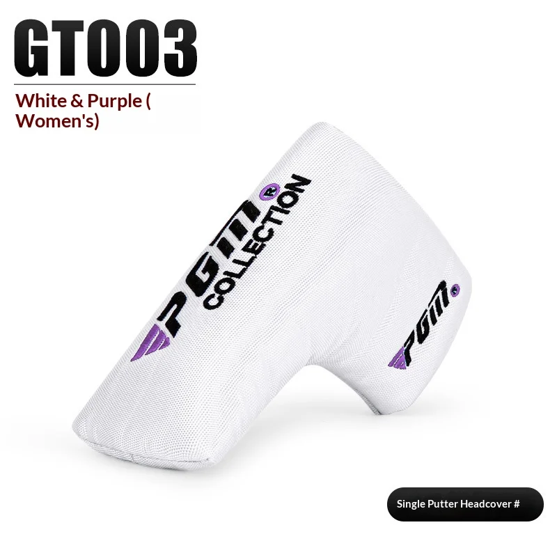 PGM Golf Club Head Cover Putter Protective Cover Nylon Cloth Scratch-resistant and Wear-resistant GT003