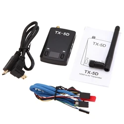 TX-5D 5.8G 600MW 32CH 7-24V -Compatible And CVBS To Audio Video Transmitter Module For Gopro Hero 3 3+ 4 Easy To Use
