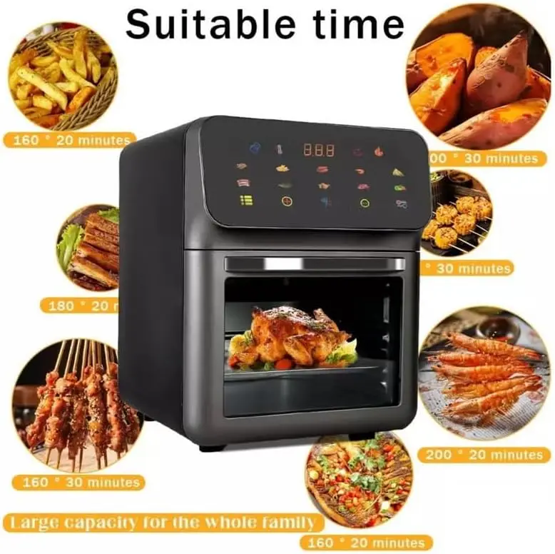 مقلاة هوائية كهربائية صحية بدون زيت للقلي/الشواء/ا...