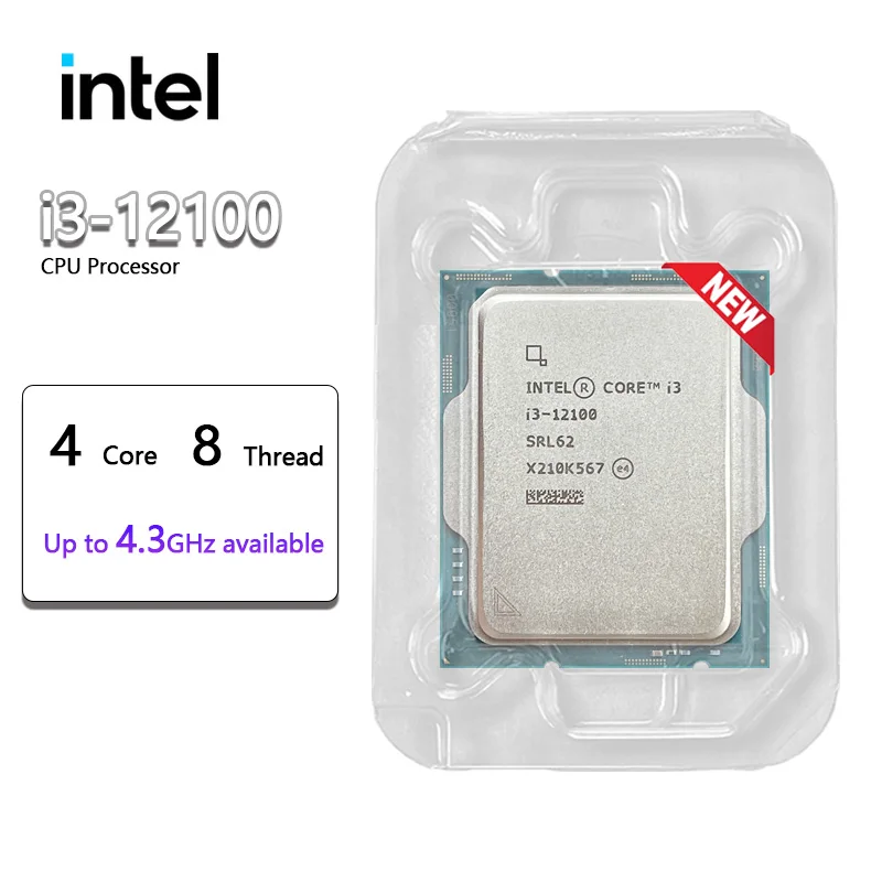 Procesador Intel Core I3-12100 3.3 GHz - Para PC De Escritorio