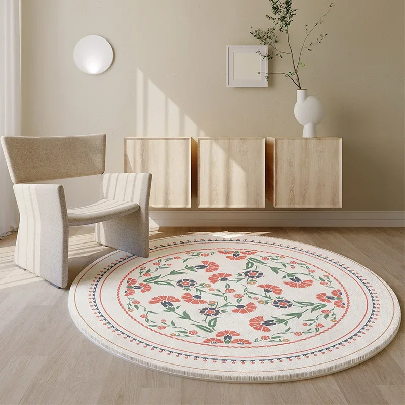 

2023 new flower absorbent floor mats, soft and non slip bathroom floor mats Floral carpet grey