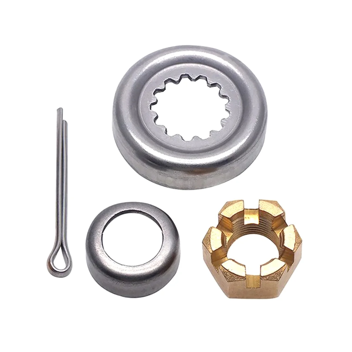 

Propeller Spacer Kit 66T-W4599 For Yamaha Outboard Motor F30-F60 4T/2T Hidea Parsun 90171-16011 Castle Nut 90389-22M01