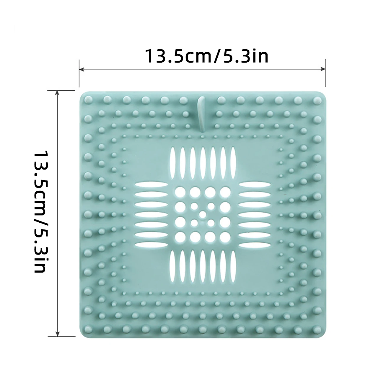 Square Soft Hair Filter Catcher Sink Anti-blocking Strainer Shower Floor Drain Stopper Kitchen Bathroom Deodorant Plug