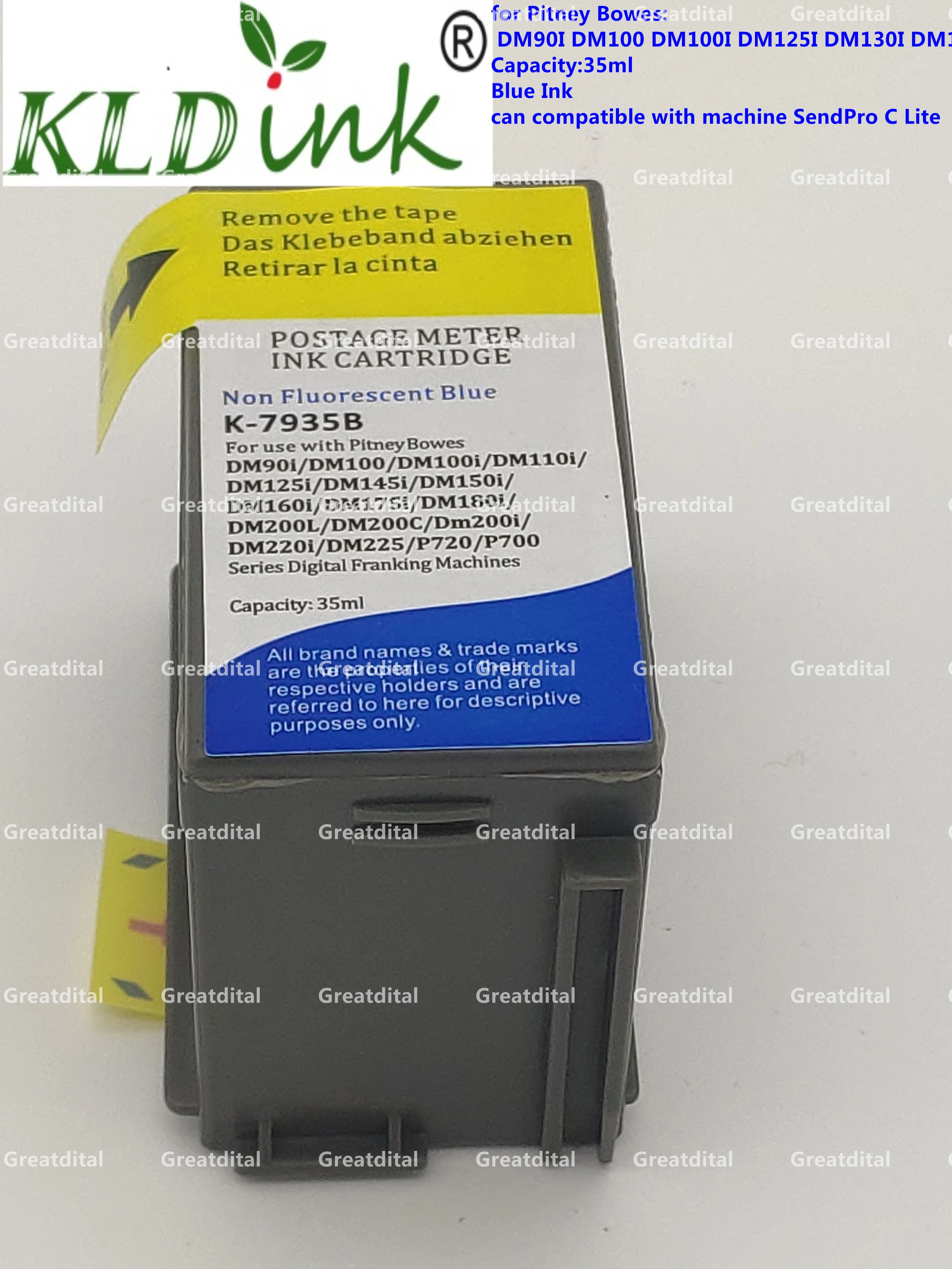 

2pc 793-5 Blue Ink for Pitney Bowes DM90i DM100 DM100i DM110i DM125i DM145i DM150i Franking machine