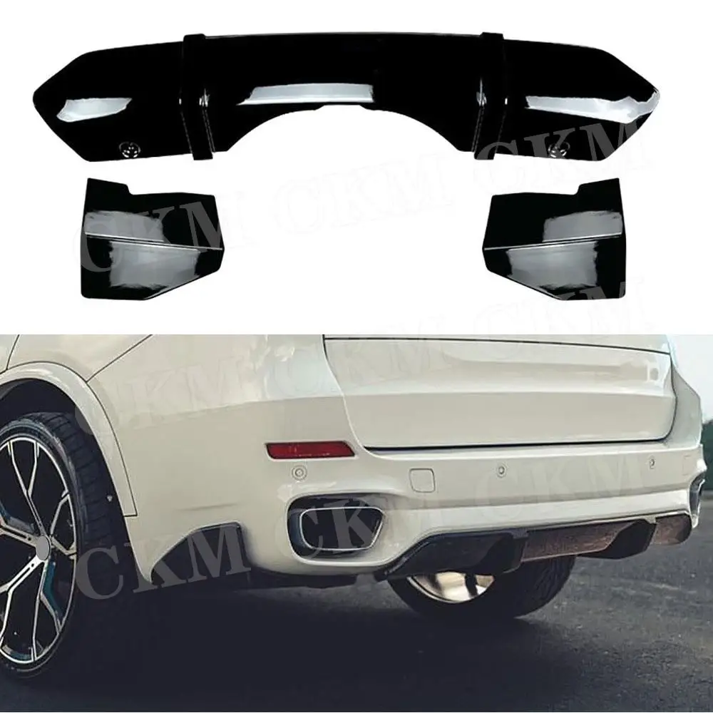 

Rear Bumper Lip Diffuser Side Cupwings Flaps Winglets Splitters for BMW X5 F15 M Sport 2014-2018 MP Car Styling Bodykits