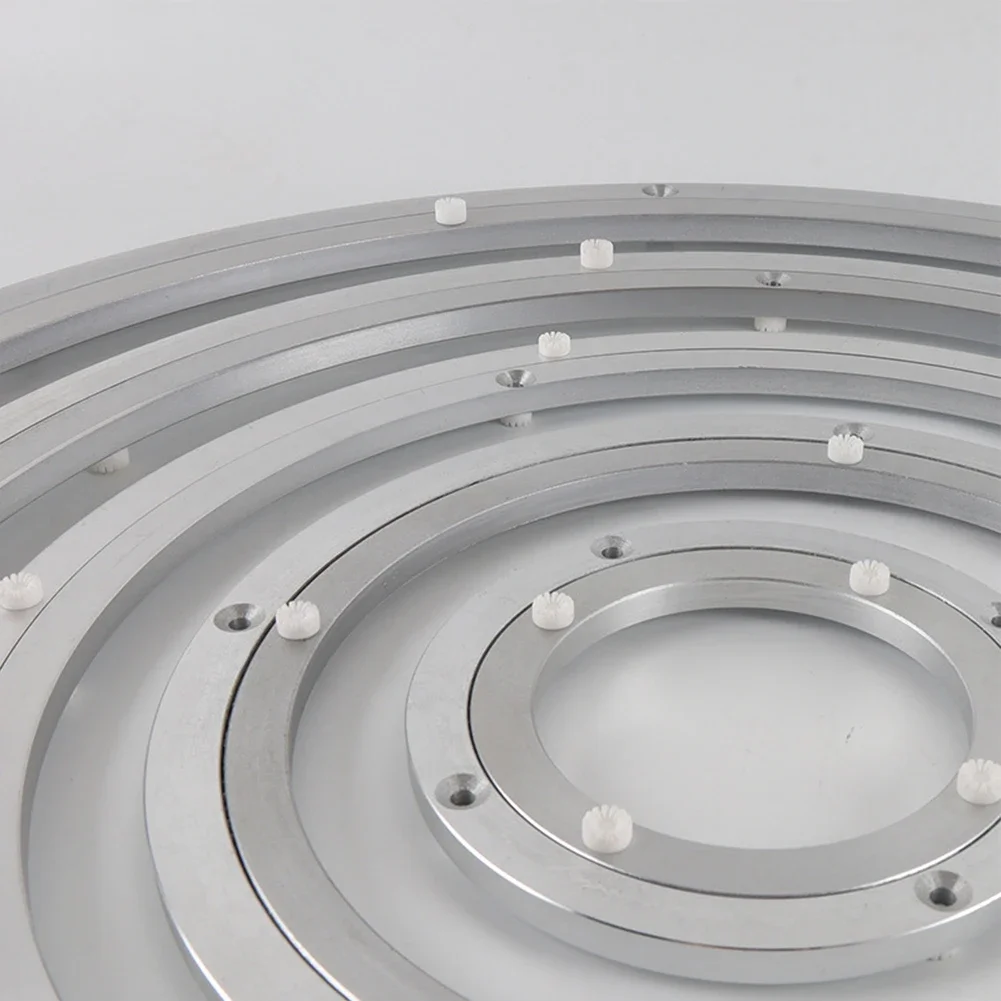 Heavy Aluminium Rotating Bearing 5/8/10/12/14/16Inches Design Lazy Susan Aluminum Ball Bearing Turntable Bearings Swivel Plate Rotating Display Stand Rotating Turntable Plate
