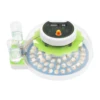 For 60 Quail Eggs Green +Blue Round ABS Quail Egg Incubator Poultry Quail Incubator with LED Screen