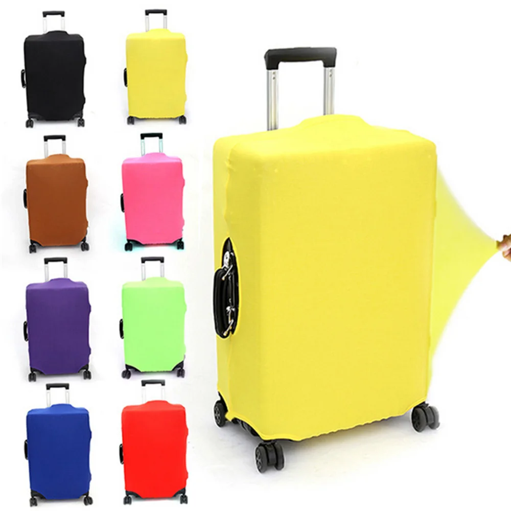 LuggageCoversProtectorTravelLuggageSuitcaseProtectiveCoverStretchDustCoversForTravel