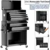 High Capacity Rolling Tool Box with Wheels,Rolling Tool Chest with Drawer,Tool Box on 4 Wheels with Lock, Tool Storage 4