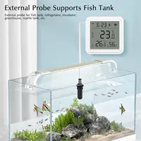 Tuya WiFi Zigbee Temperature Humidity Meter with External Probe Sensor Digital LCD Screen Thermometer for Fish Tank Freezer - Image 2