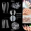Extension ongle en polygel acrylique, 60 pièces, pointes transparentes
