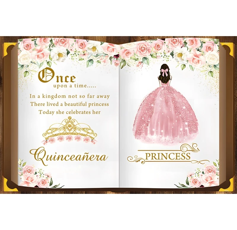 YongFoto Fotohintergrund „Prinzessinnenschloss“ – 1,5x0,9 M Vinyl, Für Babyparty & Kindergeburtstag