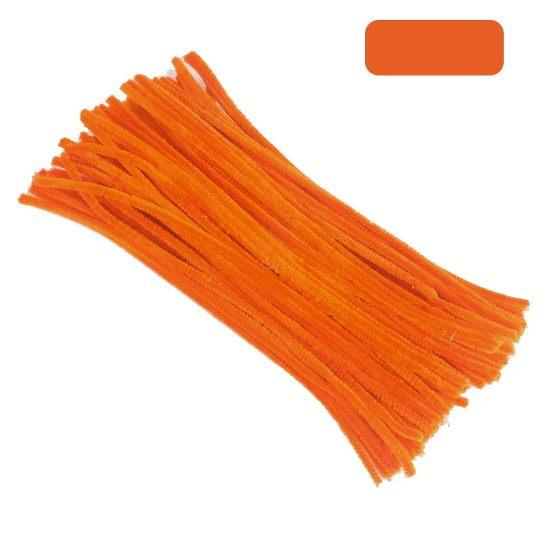 Chenille Pipe Cleaners Chenille Craft Supplies Yellow series Pipe Cleaners Craft Supplies Chenille Stems for Kids DIY Art Craft Projects 0.6cmX30cm