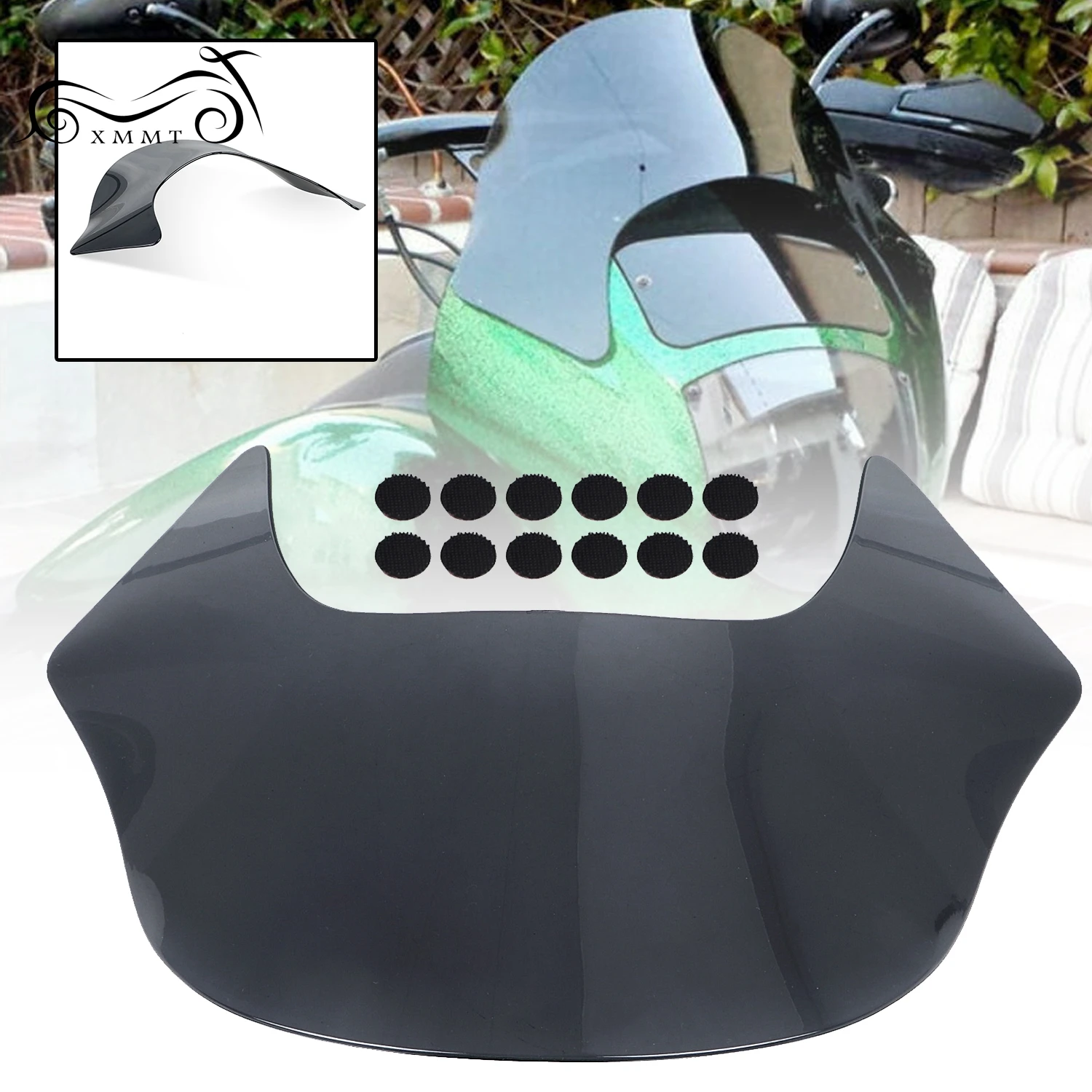 SmokeLipMotorcycleWindshieldWindscreenShieldForHarleyDynaWide
