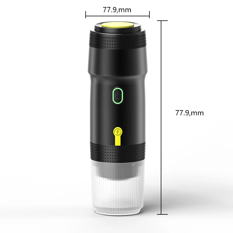Electric Portable Coffee Machine Portable Italian Espresso Machine for Car & Home 3-in-1 Capsule Powder Travel Coffee Maker