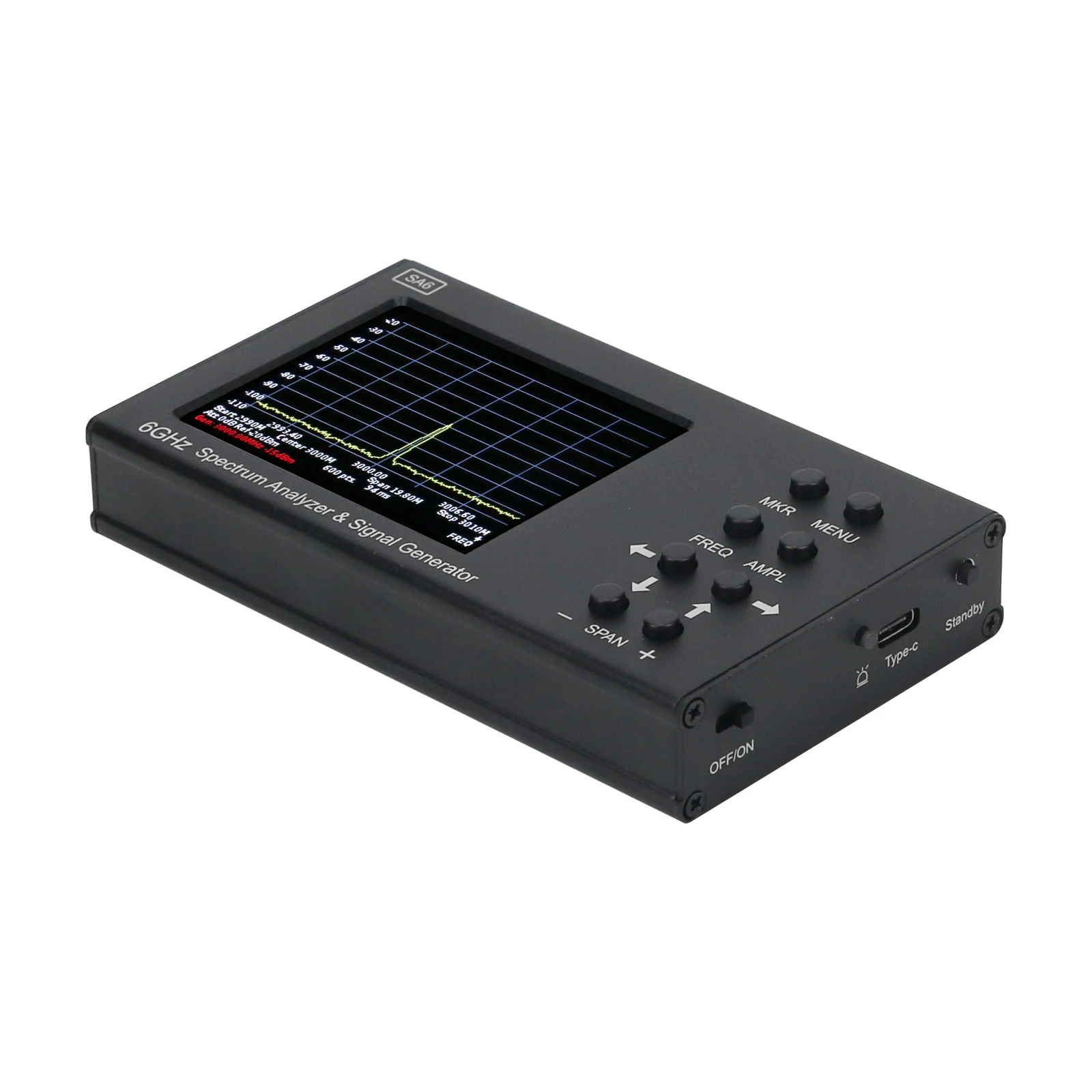 

Анализатор спектра SA6 6 ГГц, генератор сигналов, источник сигнала для Wi-Fi 2G 4G LTE CDMA GSM Beidou GPR