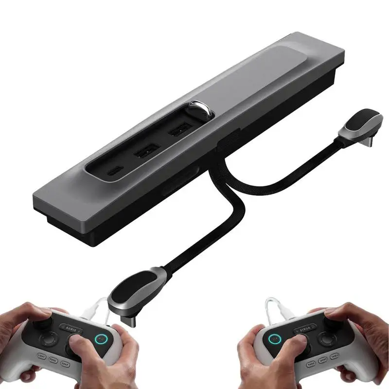 

New For Car Model 3 Model Y 27W LED Lighting Quick Interior Charger Intelligent USB Docking Station Shunt Hub Accessories