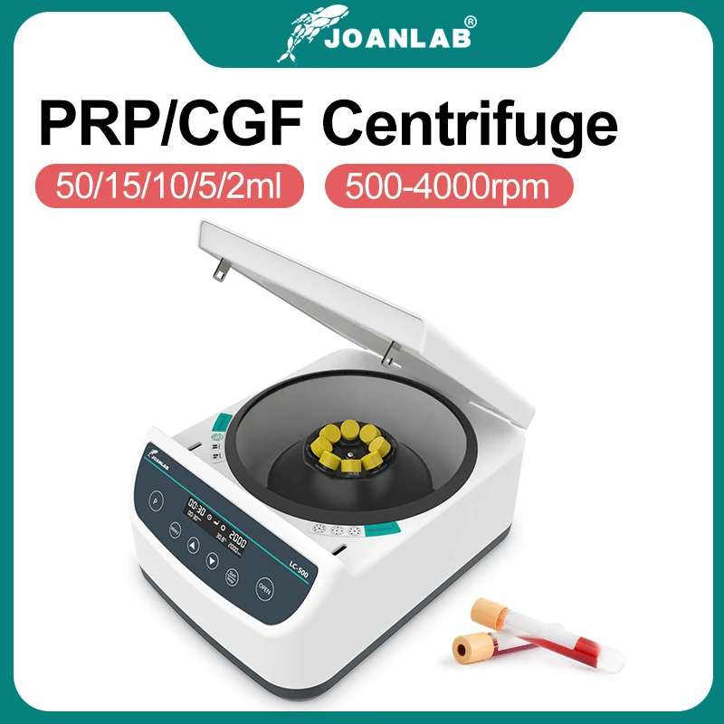 JOANLAB Prp 원심 분리기 기계 Cgf 플라즈마 원심 분리기 실험실 2/5/10ml 혈액 수집 튜브 및 15/50ml 원심 분리기 튜브