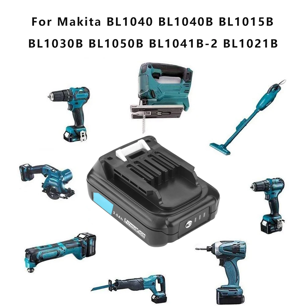 Probty-bateria Li-ion Recarregável para Makita Ferramentas Elétricas 12v 10.8v 3000mah 6000mah Bl1016 Bl1015 Bl104 Df331d - Image 4