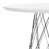 Roe Retro Mid-Century Lacquer Coffee Table White Vintage medieval lacquered coffee table white   modern Iron base geometry 5