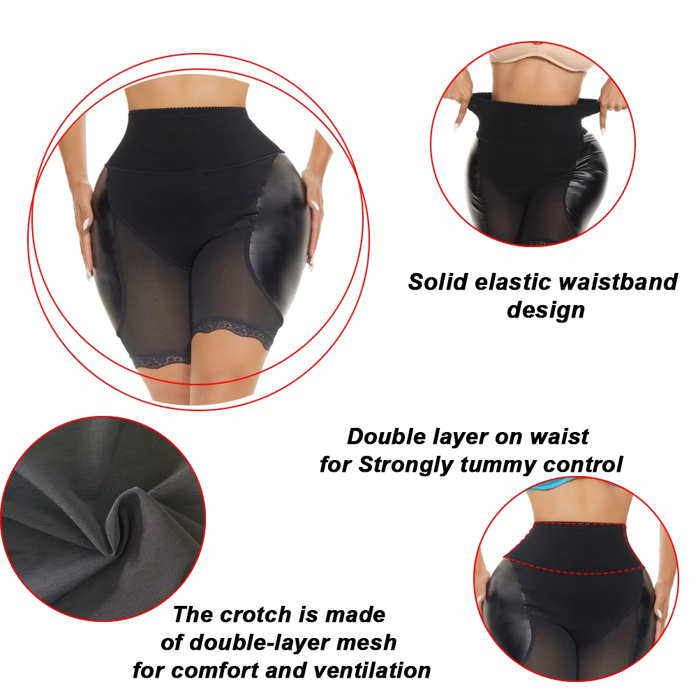 NINGMI Body Shaper Butt Lifter Panties Women Body Shapewear Booty Hip Pad Sexy Underwear Seamless Hip Enhancer Shaper Panties