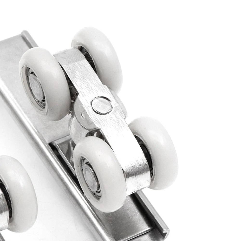 Sliding Door Roller 1 Pair Hardware Slide Doors Pulley Wheels Rail Track Pulley Wardrobe Moving Door Hanging Wheel