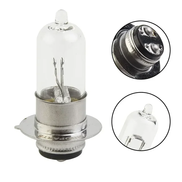1pc Motorcycle Halogen Bulb 12V 35W Super Bright H6 T19 P15D Motorcycle Headlight Bulbs Lamp For All Motorcycle Electric Vehicle 5