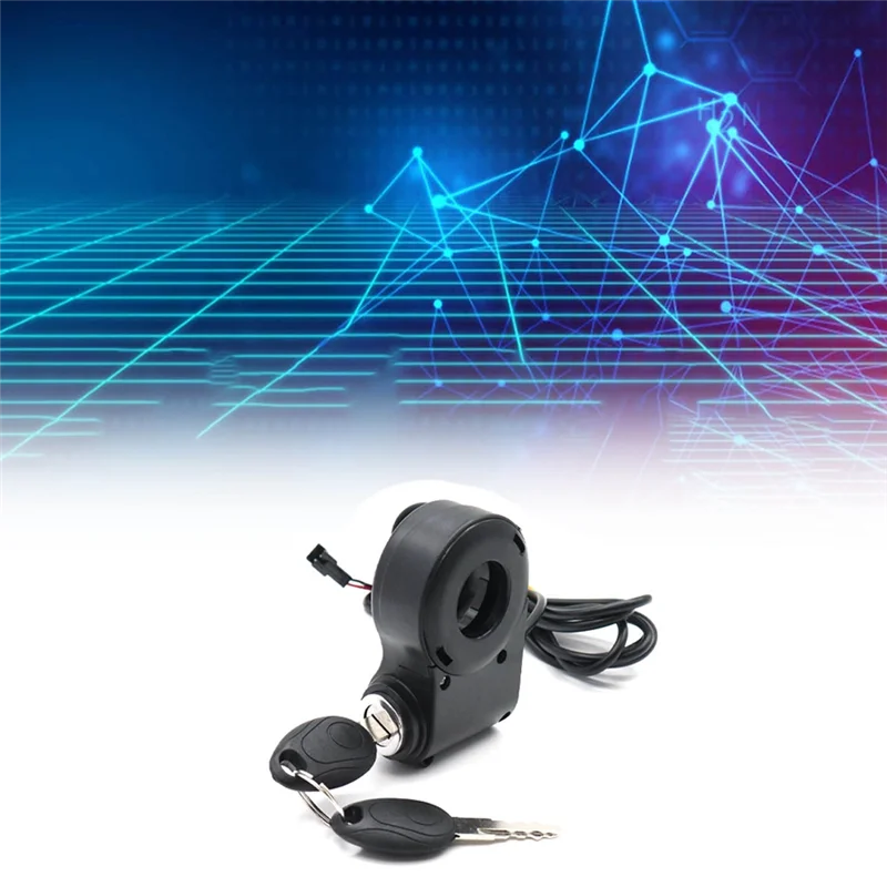 Enhanced E-Bike Ignition Lock Key & Thumb Throttle Switch for Universal Electric Scooters
