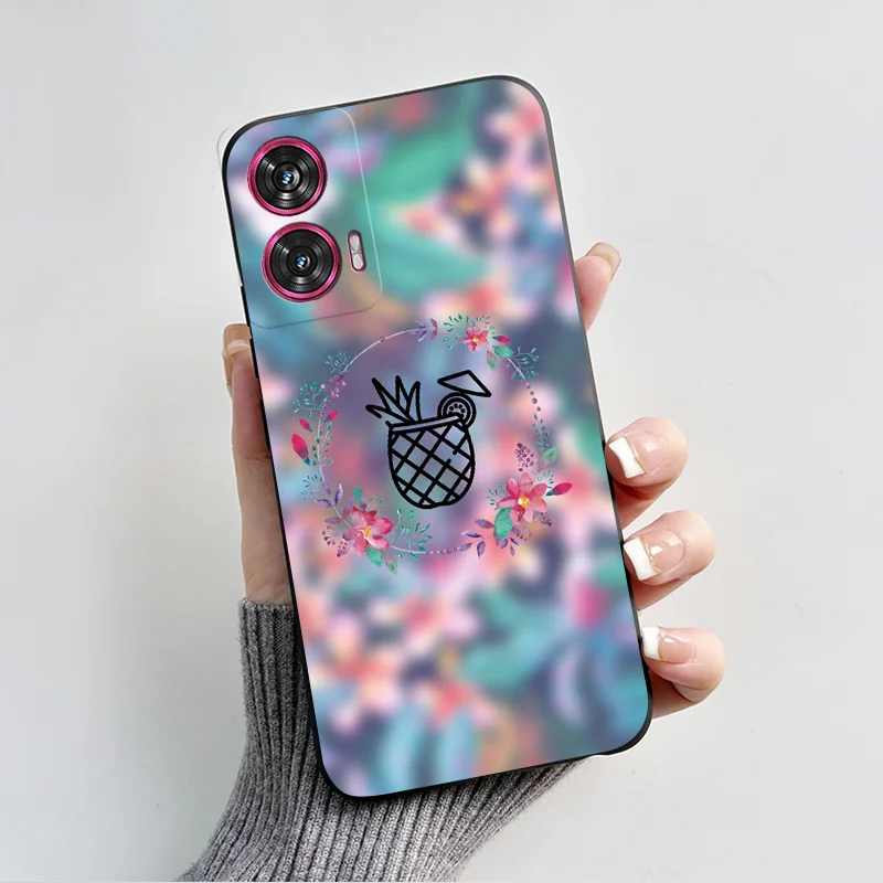 Silicone TPU Fashion Love Heart Cartoon Shockproof Phone Case for Motorola Edge 50 Fusion