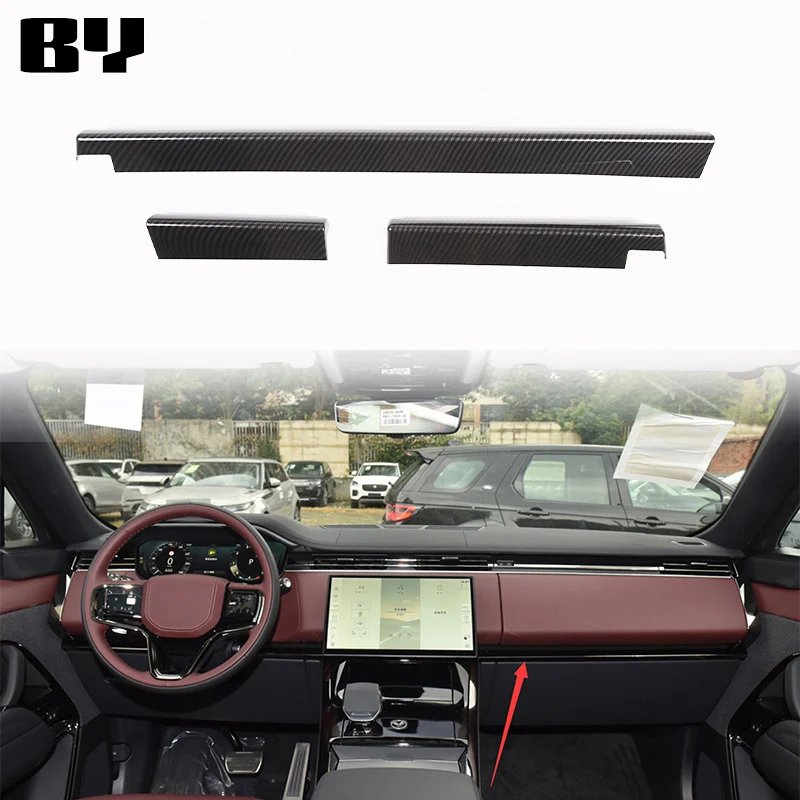 Lhd Per Range Rover Sport Rr Sport 2023 2024 Car Center Console Dashboard Trim Strips Abs Accessori Per Auto In Fibra Di Carbonio