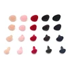 Pink/red/brown Flocking Triangular Safety Plush Toy Nose Soft Washer for DIY Doll Findings Stuffed Animals Velvet Nose 4