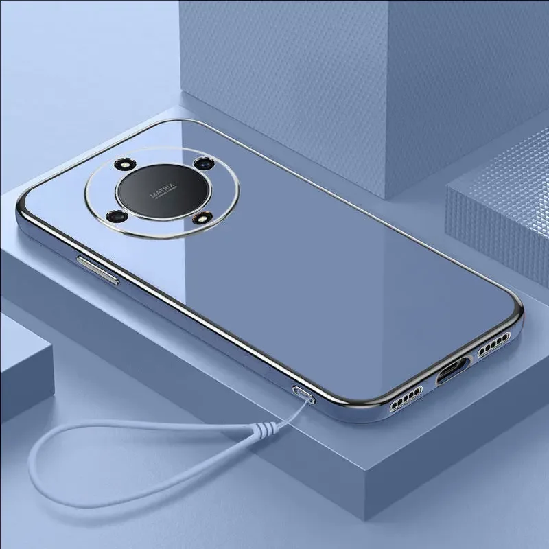 Luxury Square Plating Shockproof Back Case