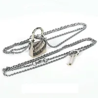 NANA Necklace Honjo Ren Oosaki Nana lover's KEY Lock Metal Pendant Cosplay Costume Gift 2