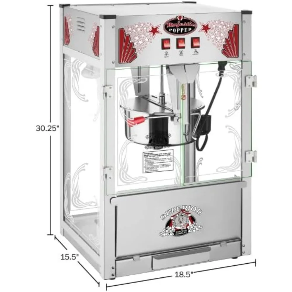 Popcorn Machine-Extra Large Movie Theater Style Popper with 16oz Kettle